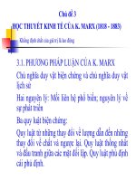 Bài giảng học thuyết kinh tế của k marx 