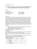 NUÔI TRÙNG cải tạo, NÂNG CAO CHẤT LƯỢNG bùn hóa lý từ QUÁ TRÌNH xử lý nước THẢI CÔNG NGHIỆP