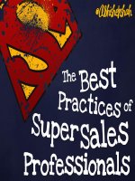 The best practices of super sales professionals 
