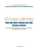 tài liệu hướng dẫn tổ chức lớp học theo mô hình trường học mới