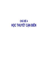 Bài giảng học thuyết cận biên 