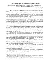 THỰC TRẠNG XÂY DỰNG VÀ TRIỂN KHAI QUI HOẠCH GIỮA THÀNH PHỐ HỒ CHÍ MINH VỚI CÁC TỈNH TRONG VÙNG KINH TẾ TRỌNG ĐIỂM PHÍA NAM