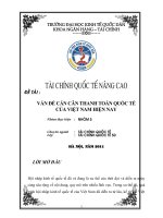 Tình Hình Cán Cân Thanh Toán Quốc Tế Ở Việt Nam Hiện Nay