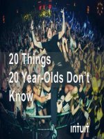 20 things 20 year olds don’t get 