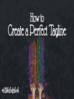 How to create a perfect tagline 