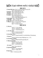 Trường mầm non môn tạo hình mẫu giáo lớp nhỡ HKI 