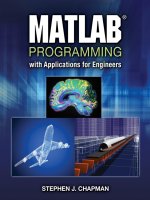 matlab programming with applications for engineers 1st edition