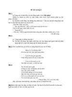 đề thi vào lớp 6 hay môn ngữ văn