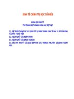 Bài giảng kinh tế chính trị cổ điển 