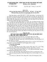 Báo cáo kết quả thực hiện nhiệm vụ phát triển KT  XH, QPAN năm 2015 và mục tiêu 2016 tại xã Nga Phú huyện Nga Sơn tỉnh Thanh Hóa