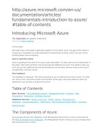Introducing microsoft azure