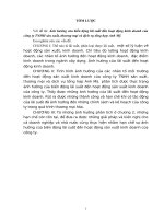 Luận văn thạc sĩ kinh tế Ảnh hưởng của biến động lãi suất đến hoạt động kinh doanh của công ty TNHH sản xuất, thương mại và dịch vụ tổng hợp Anh Mỹ”.