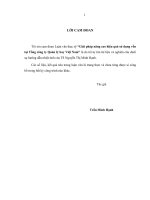 Luận văn thạc sỹ kinh tế Giải pháp nâng cao hiệu quả sử dụng vốn tại Tổng công ty Quản lý bay Việt Nam