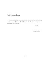 Luận văn Luật yếu số lớn cho mảng các biến ngẫu nhiên với điều kiện khả tích đều