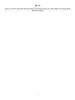 Công ty an phú vinh muốn đưa sản phẩm cà phê phúc nguyên vào xâm nhập thị trường thành phố hồ chí minh 