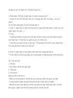 NGHỊ LUẬN VỀ MỘT TƯ TƯỞNG  ĐẠO LÍ