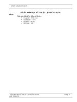 Đồ Án Kỹ Thuật Lạnh Tính Toán Thiết Kế Hệ Thống Bể Đá Cây Công Suất 10 Tấn Sử Dụng Môi Chất NH3