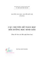 CÁC CHUYÊN ĐỀ TOÁN HỌC BỒI DƯỠNG HỌC SINH GIỎI