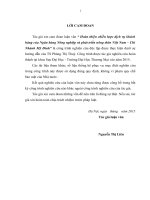 Luận án thạc sỹ kinh tế Hoàn thiện chiến lược dịch vụ khách hàng của Ngân hàng Nông nghiệp và phát triển nông thôn Việt Nam – Chi Nhánh Mỹ Đình