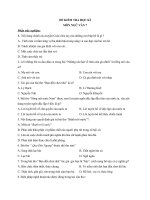 ĐỀ THI  MÔN NGỮ VĂN 7 CÓ ĐÁP ÁN