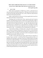 THỰC TRẠNG NGHỀ KHAI THÁC HẢI SẢN VÀ VẤN ĐỀ TỔ CHỨC LẠI SẢN XUẤT TRONG KHAI THÁC HẢI SẢN TẠI QUẢNG NAM