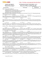 Đề thi khảo sát chất lượng môn Vật lý lớp 12 có đáp án