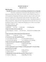 ĐỀ KIỂM TRA HỌC KÌ MÔN NGỮ VĂN 7 CÓ ĐÁP ÁN