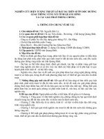 NGHIÊN CỨU HIỆN TƯỢNG TRƯỢT LỞ ĐẤT ĐÁ TRÊN SƯỜN DỐC ĐƯỜNG GIAO THÔNG VÙNG NÚI TỈNH QUẢNG BÌNH VÀ CÁC GIẢI PHÁP PHÒNG CHỐNG