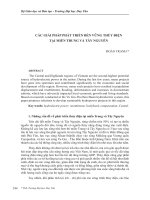 CÁC GIẢI PHÁP PHÁT TRIỂN BỀN VỮNG THỦY ĐIỆN TẠI MIỀN TRUNG VÀ TÂY NGUYÊN