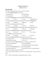 ĐỀ KIỂM TRA NGỮ VĂN 7 CÓ ĐÁP ÁN