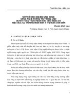 Một số kinh nghiệm ứng dụng công nghệ thông tin trong việc quyết toán thực phẩm cho chủ hàng có hiệu quả tại trường mầm non a thị trấn văn điển
