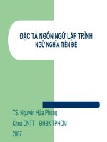 Đặc tả ngôn ngữ lập trình ngữ nghĩa tiền đề