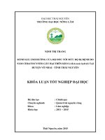 Đánh giá ảnh hưởng của độ dốc tới mức độ bị bệnh do nấm ceratocystis gây hại trên Keo lai(Acacia hybrid) tại địa bàn Huyện Võ Nhai  Tỉnh Thái Nguyên