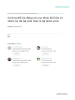 Sự thay đổi tác động của cực đoan khí hậu và thiên tai tới hệ sinh thái và hệ nhân sinh