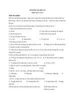 ĐỀ KIỂM TRA HỌC KÌ MÔN NGỮ VĂN 7 CÓ ĐÁP ÁN