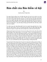 Bản chất của bảo hiểm xã hội