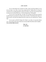 Luận văn thạc sỹ kinh tế Hoàn thiện marketing mix nhằm phát triển thị trường của khách sạn Moonview Hotel