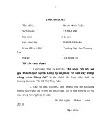 Luận văn thạc sĩ kinh tế Kế toán chi phí và giá thành dịch vụ tại công ty cổ phần tư vấn xây dựng công trình hàng hải