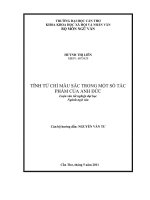 tính từ chỉ màu sắc trong một số tác phẩm của anh đức