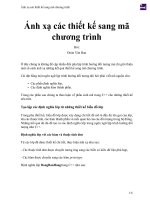 Ánh xạ các thiết kế sang mã chương trình