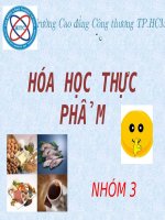 Thuyết trình môn hóa học thực phẩm Tìm hiểu vai trò của vitamin E và K
