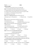 Kiểm tra học kỳ môn ngữ văn lớp 7