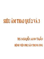 Siêu âm đầu thai  Chẩn đoán hình ảnh