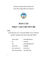 Giải pháp tra cứu và so sánh thông tin các trường đại học cho học sinh trung học phổ thông