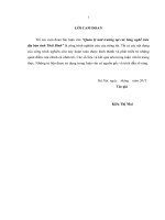 Luận văn thạc sỹ Quản lý môi trường tại các làng nghề trên địa bàn tỉnh thái bình 