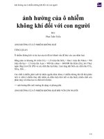 ảnh hưởng của ô nhiễm không khí đối với con người