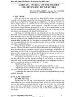 Nghiên cứu ứng dụng cầu vòm ống thép nhồi bê tông liên hợp với hệ treo.