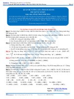 Bài tập tự luyện quan hệ vuông góc phần 1