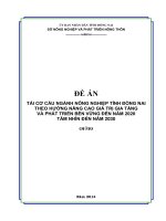 Đề án tái cơ cấu ngành nông nghiệp Đồng Nai
