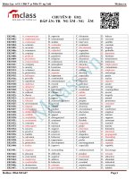 CHUYÊN ĐỀ E02 - TRỌNG ÂM - NGỮ ÂM (KEYS)